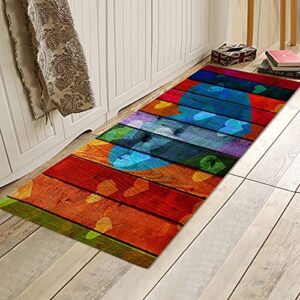 OPLJ Cobblestone Floor mats Bedroom Kitchen Bathroom Non-Slip Carpet Novelty Printed Carpet Home Decoration mat A15 60x180cm