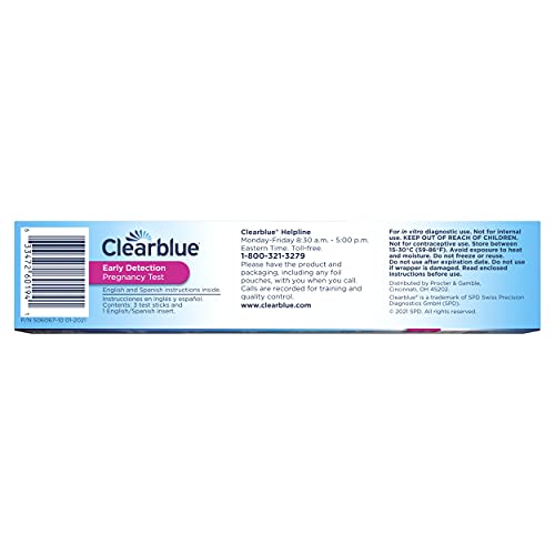 Clearblue Early Detection Pregnancy Test, 3ct