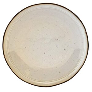 Tabletops Gallery Speckled Farmhouse Collection- Stoneware Dishes Service for 4 Dinner Salad Appetizer Dessert Plate Bowls, 16 Piece Geneva Dinnerware Set