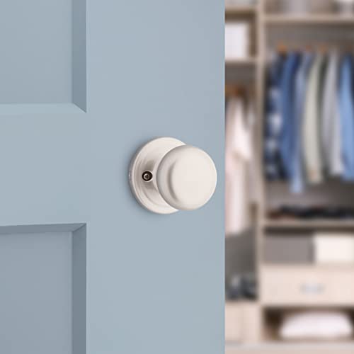 Kwikset 97880-868 Box Pack Hancock Half-Dummy Knob in Satin Nickel