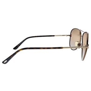 Tom Ford CLARK FT 0823 Shiny Dark Brown/Light Brown 59/14/140 unisex Sunglasses