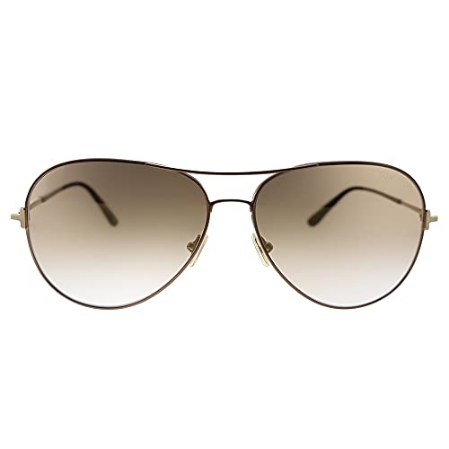 Tom Ford CLARK FT 0823 Shiny Dark Brown/Light Brown 59/14/140 unisex Sunglasses