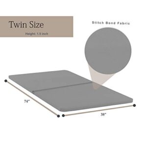 Mayton Bunkie Board for Mattress/Bed Support, Twin (Set of 2), Grey