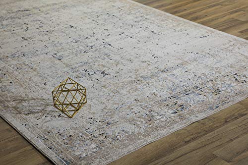 Rugs America Cambridge Collection CB600A Tan Taupe Area Rug 2'3" x 8'