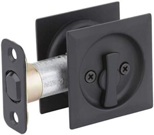 kwikset 335sqt-514 privacy pocket door locks, matte black