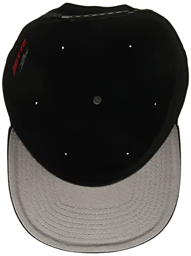 Buckle-Down Men's Snapback Hat-Honda Logo Weave Black/White, Multicolor, One Size Fits Most