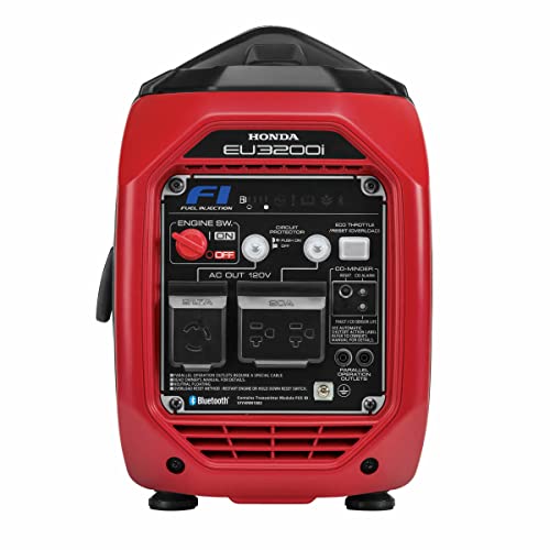 Honda EU3200i 3200 Watt 120V Portable Inverter Generator with CO-Minder - Super Quiet, Lightweight, Fuel Efficient