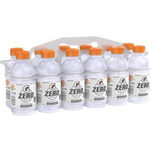 gatorade g zero thirst quencher, glacier cherry, 12 ounce bottles, 12 count