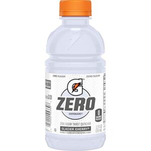 Gatorade G Zero Thirst Quencher, Glacier Cherry, 12 Ounce Bottles, 12 Count