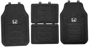 plasticolor honda weatherpro 4 pc. floor mat set, black, one size