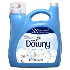 downy cool cotton liquid fabric conditioner (fabric softener), 164 fl oz, 190 loads