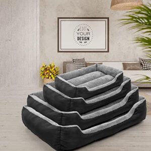 Dog Beds, Washable Pet Mattress Comfortable and Warming Rectangle Bed for Medium and Large Dogs, Cat Pets.