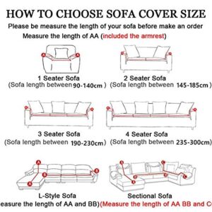 Elastic Cotton Wrap All-Inclusive Sofa Covers for Living Room Chair Couch Cover Loveseat Furniture Protector A17 3 Seater