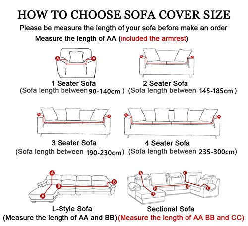 Elastic Cotton Wrap All-Inclusive Sofa Covers for Living Room Chair Couch Cover Loveseat Furniture Protector A17 3 Seater