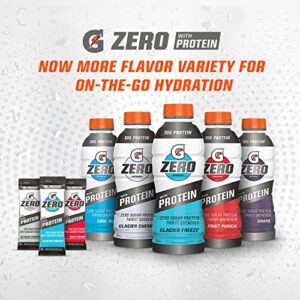 Gatorade Zero With Protein, 10g Whey Protein Isolate, Zero Sugar, Electrolytes, 3 Flavor Variety Pack, 16.9 Fl Oz, 12 Pack