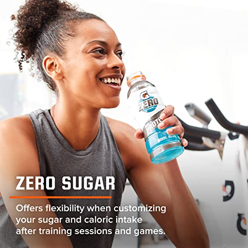 Gatorade Zero With Protein, 10g Whey Protein Isolate, Zero Sugar, Electrolytes, 3 Flavor Variety Pack, 16.9 Fl Oz, 12 Pack