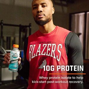 Gatorade Zero With Protein, 10g Whey Protein Isolate, Zero Sugar, Electrolytes, 3 Flavor Variety Pack, 16.9 Fl Oz, 12 Pack