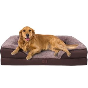 large orthopedic foam dog bed for small, medium, large and extra large dogs/cats up to 40/70/100lbs – orthopedic egg-crate foam with removable washable cover – water-resistant pet bed