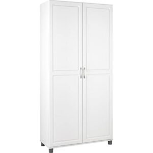 systembuild kendall 36″ utility storage cabinet – white