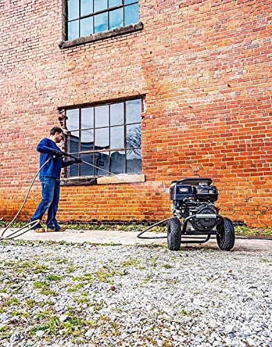 SIMPSON Cleaning PS4240 PowerShot 4200 PSI Gas Pressure Washer, 4.0 GPM, Honda GX390 Engine, Includes Spray Gun, 5 QC Nozzle Tips, 3/8-inch x 50-foot Monster Hose, (49-State)