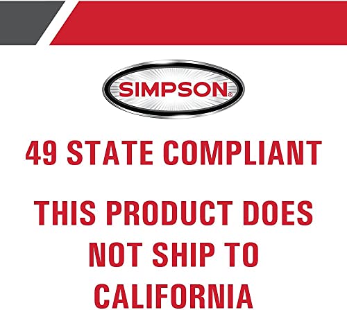 SIMPSON Cleaning PS4240 PowerShot 4200 PSI Gas Pressure Washer, 4.0 GPM, Honda GX390 Engine, Includes Spray Gun, 5 QC Nozzle Tips, 3/8-inch x 50-foot Monster Hose, (49-State)