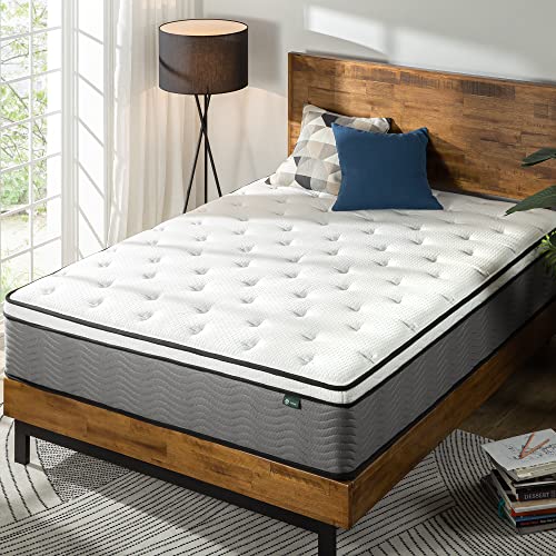 ZINUS 12 Inch Support Plus Pocket Spring Hybrid Mattress / Extra Firm Feel / Heavier Coils for Durable Support / Pocket Innersprings for Motion Isolation / Mattress-in-a-Box, Twin