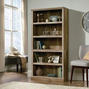 Sauder Select Collection 5-Shelf Bookcase, Lintel Oak finish