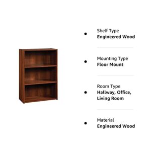 Sauder Beginnings 3-Shelf Bookcase, Brook Cherry finish