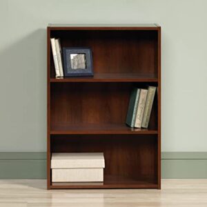 Sauder Beginnings 3-Shelf Bookcase, Brook Cherry finish