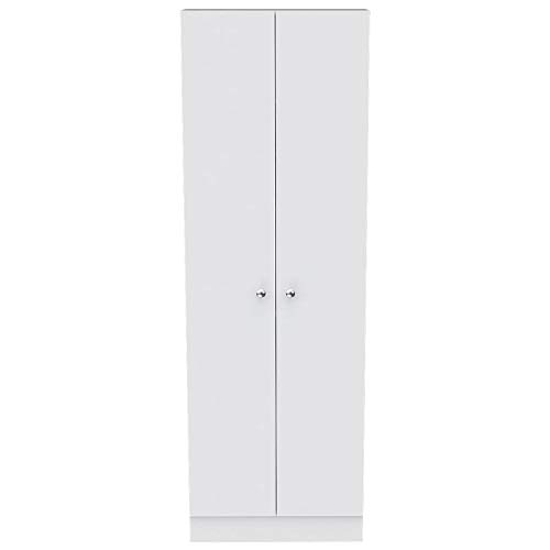 Home Square 2 Piece Multi Storage Pantry Cabinet Set in White