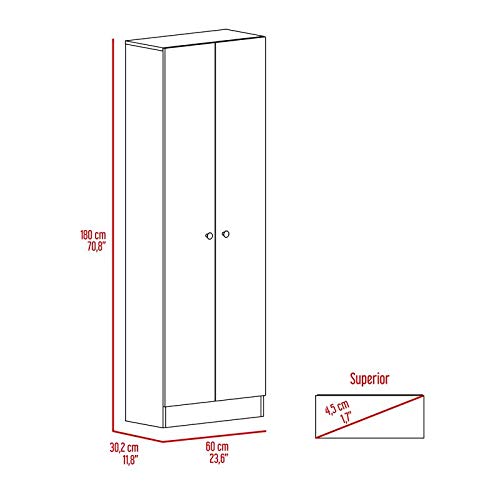 Home Square 2 Piece Multi Storage Pantry Cabinet Set in White