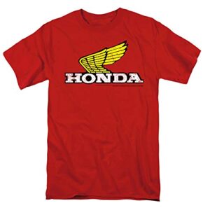 honda yellow wing logo t-shirt & stickers (x-large)