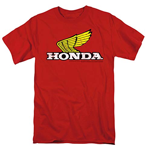 Honda Yellow Wing Logo T-Shirt & Stickers (X-Large)