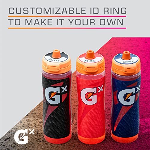 Gatorade Gx Hydration System, Non-Slip Gx Squeeze Bottles & Gx Sports Drink Concentrate Pods Black