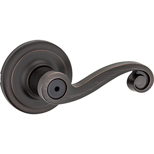 Kwikset 97300-833 Lido Bed/Bath DoorLever, Pack of 1, Venetian Bronze