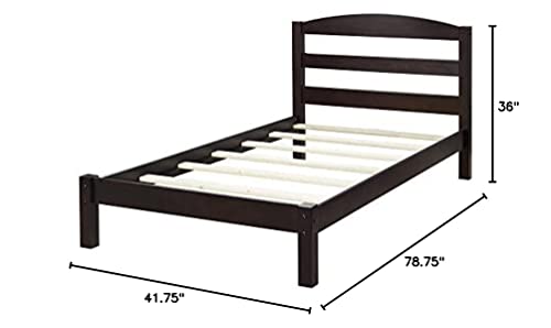 Dorel Living Braylon Twin Bed, Espresso