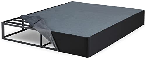 Signature Design by Ashley 10" Mattress Box Spring with Metal Foundation, Full, Black