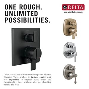 Delta Faucet R22000 MultiChoice Universal Valve 3-Setting 6-Setting Custom Shower Integrated Diverter Rough, Custom Shower Valve Kit, Delta Shower Trim Kit, Brass Construction, R22000