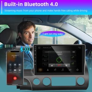 2G+32G for Honda Civic 2006 2007 2008 2009 2010 2011 Wireless Apple CarPlay Android Auto Car Stereo podofo 10.1 Inch Android Touch Screen Bluetooth Car Radio with GPS Navigation WiFi Backup Camera Mic