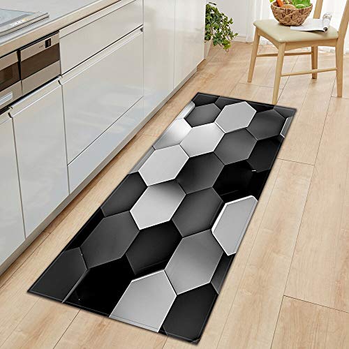 Kitchen Carpet Bedroom Entrance Doormat Bathroom Anti-Slip Mat Home Long Strip Hallway Floor Mat Decoration A21 60x180cm