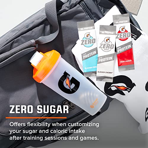 Gatorade Zero with Protein Powder Packets, 10g Whey Protein Isolate, Zero Sugar, Electrolytes, 3 Flavor Variety Pack, 0.52oz (Pack of 30)