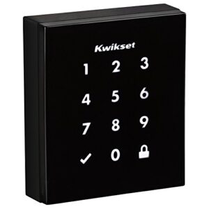 kwikset obsidian keyless touchscreen electronic deadbolt in venetian bronze