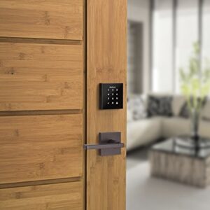 Kwikset Obsidian Keyless Touchscreen Electronic Deadbolt in Venetian Bronze