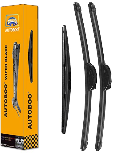 AUTOBOO Replacement for Honda Pilot Rear and Front Windshield Wiper Blade 2016-2020 2021 2022 ,3 Pieces 26"+24"+14 inch…