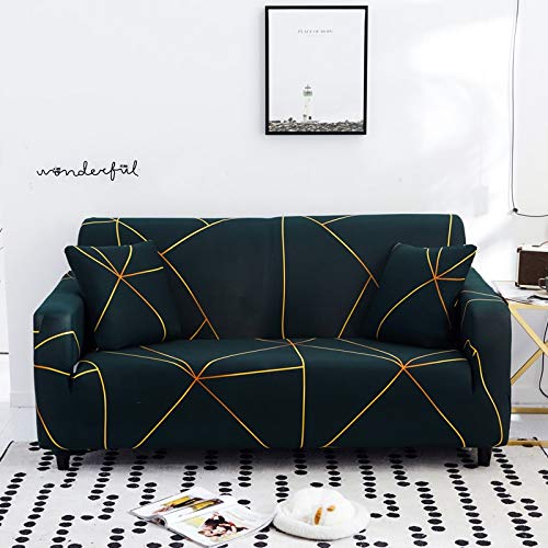New Abstract Living Room Sofa Cover Elastic Stretch Cover Corner Sofa Cover 1/2/3/4 seat Home Decoration Sofa Cover A4 4 Seater