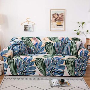 New Abstract Living Room Sofa Cover Elastic Stretch Cover Corner Sofa Cover 1/2/3/4 seat Home Decoration Sofa Cover A4 4 Seater