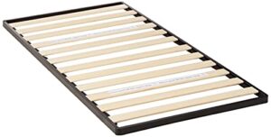zinus deepak easy assembly wood slat 1.6 inch bunkie board / bed slat replacement, twin