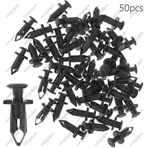 Plastic Fender Clips Body Rivets Replacement for Honda Rancher Foreman Rubicon Rincon TRX680 TRX650 (50-Pack)