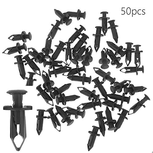 Plastic Fender Clips Body Rivets Replacement for Honda Rancher Foreman Rubicon Rincon TRX680 TRX650 (50-Pack)