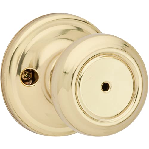 Kwikset 730CN 3 CP Cameron Bed/Bath Knob, Polished Brass